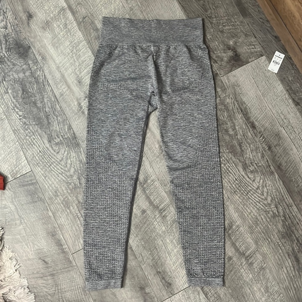 Large grey athletic leggings